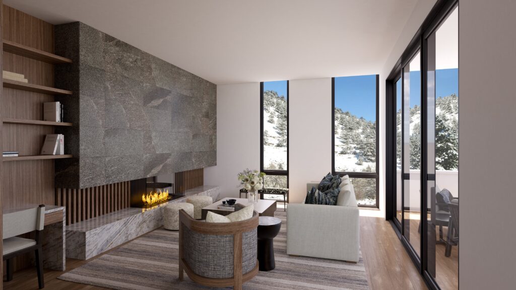Saddle Creek Boulder Colorado Mountain Living Room